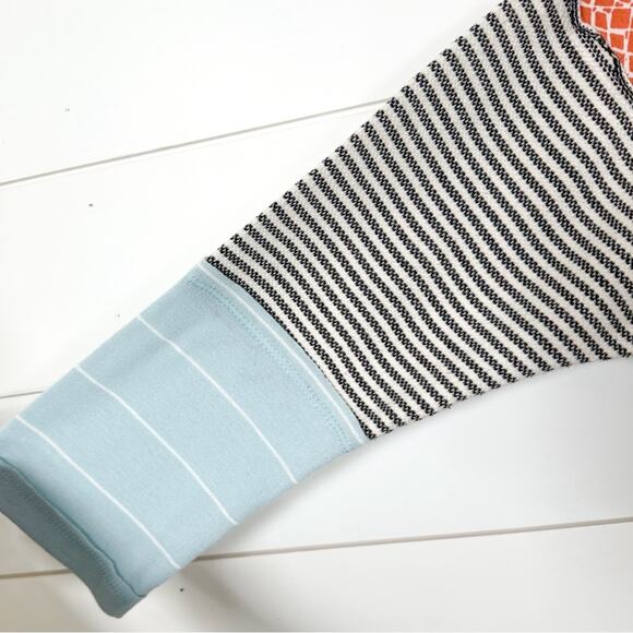 Ces Femme Striped Patchwork Print Long Sleeve Knit Top, EUC, Size Small - Picture 13 of 13